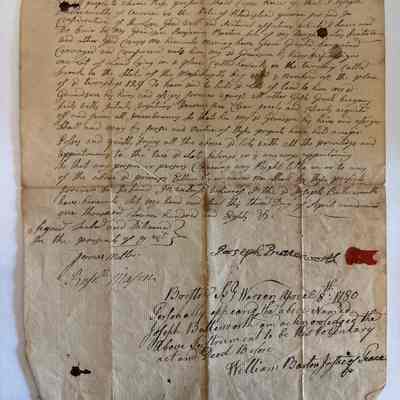 Deed of Sale (1780)