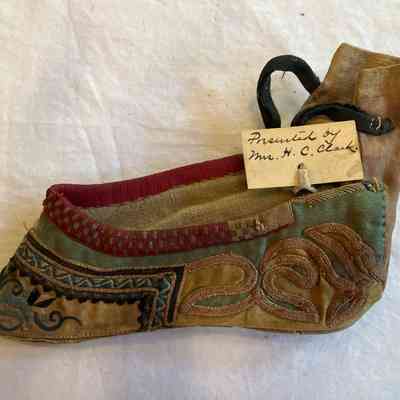 Chinese Lady's Embroidered Shoe