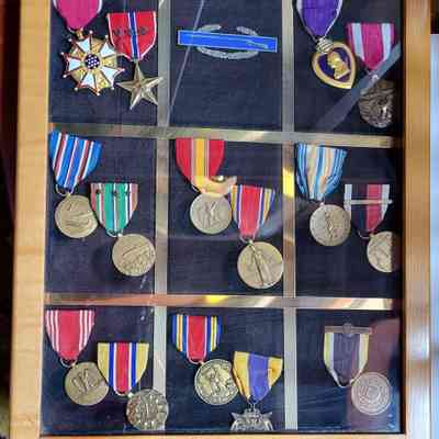 Framed Medals from Major General Jamiel