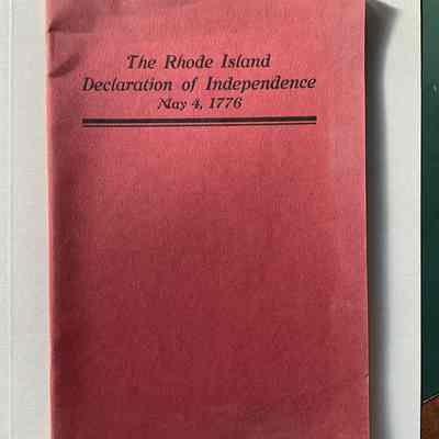 The Rhode Island Declaration of Independence (1776)