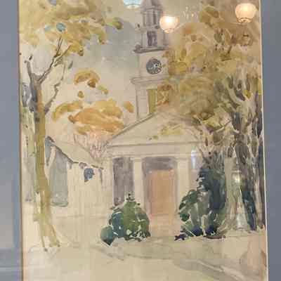 Watercolor of Library