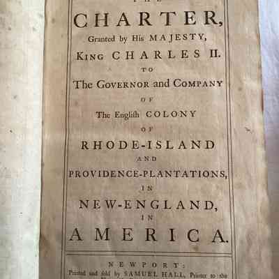 The Charter from King Charles II to the English Colony of Rhode Island (copy1)