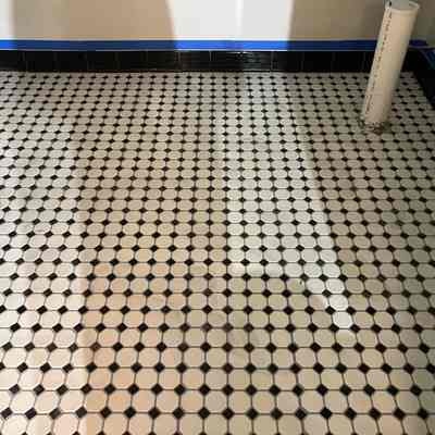 New bathroom tile