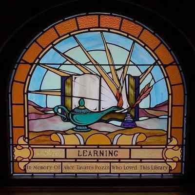 Stained Glass Window dedicated to Alice Tavares Pozzi