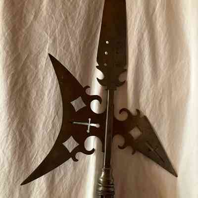Close-up of top of weapon