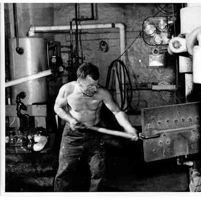 Blount Seafood Corp Warren R.I. 21 boiler room 25x21 glossy black and white