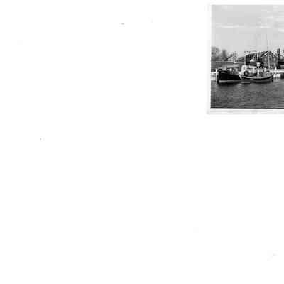 Blount Seafood Corp Warren R.I. boats 4 9x9 glossy black and white