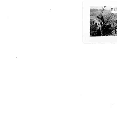 Blount Seafood Corp Warren R.I. men working on ship 18x12 glossy black and white
