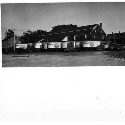 Blount Seafood Corp Warren R.I. trucks 2 25x20 glossy black and white