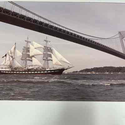 Sailing Under Bridge