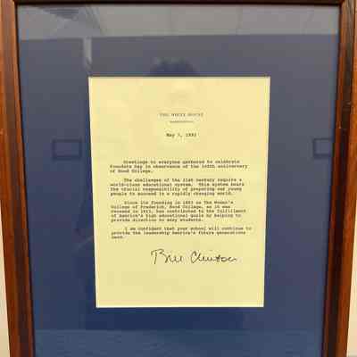 White House - Letter from Bill Clinton