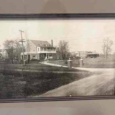 Campus panoramic, trolley line