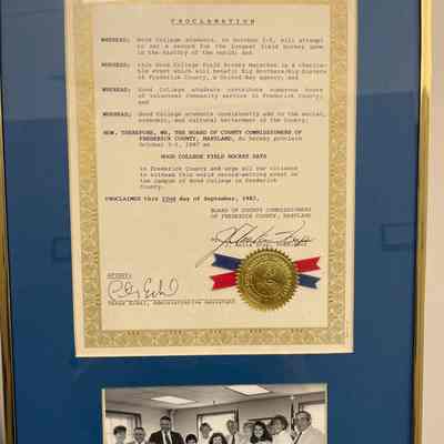 Frederick County proclamation (World Record)