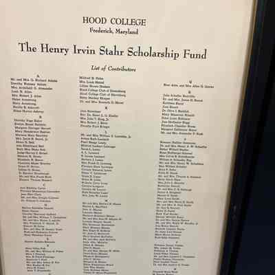 Stahr Scholars