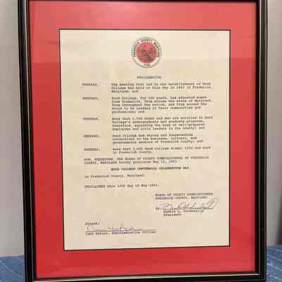 Proclamation, Frederick County, MD