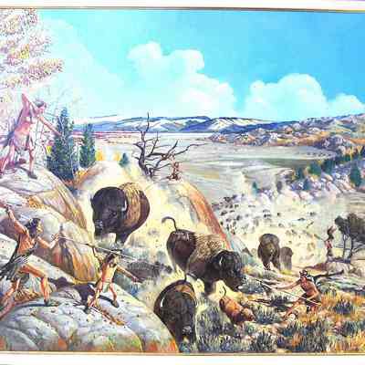 Buffalo Trap Painting