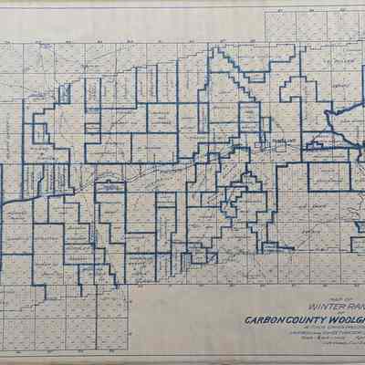 Map of Winter Range of Carbon County Woolgrowers Association