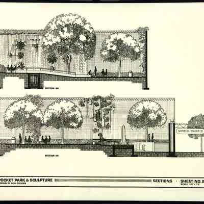 Pocket Park and Sculpture--Sheet no.2