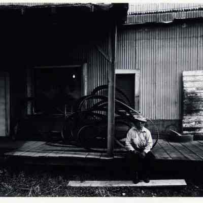 Man and Belts, Philomath, Oregon, 1978