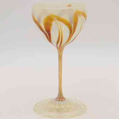 Favrile Glass Elongated Flower Form Vase