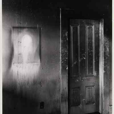 Ghost and Door, Burned House, Pescadero, CA