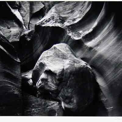Boulder in Antelope Canyon 1980