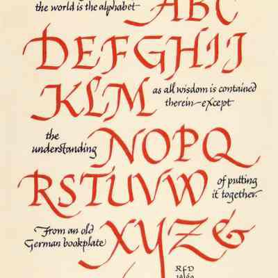 German Bookplate Alphabet, RFP 1969