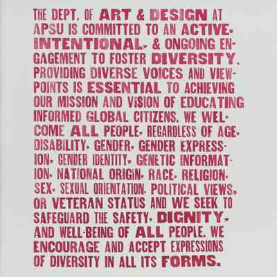 Art+Design Diversity Statement
