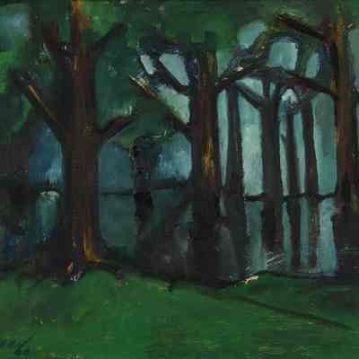 Landscape Swamp with Trees