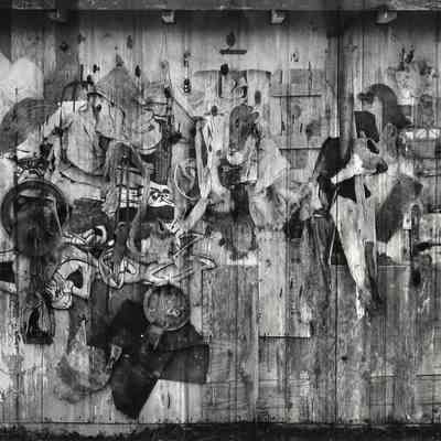 Wall (assemblage / double print)