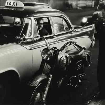 Untitled (Taxi and Motorcycle)