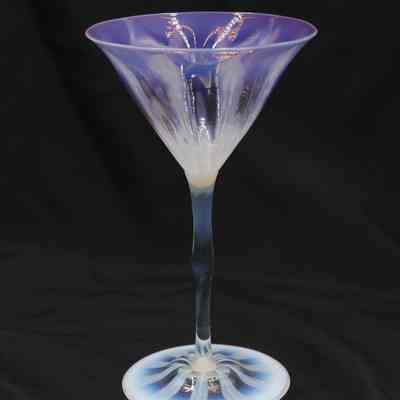 Tiffany Favrile Wisteria Glass Goblet