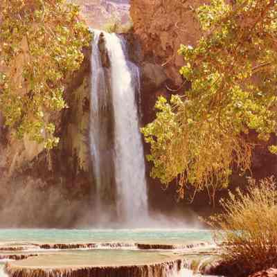 Mooney Falls/Havsu Falls, Havasupai, AZ 1979