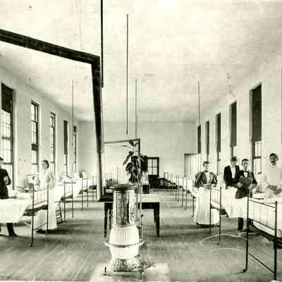 Men's medical ward, University Hospital, Maryland, 1896
