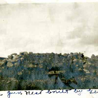 Machine gun nest built by Germans
