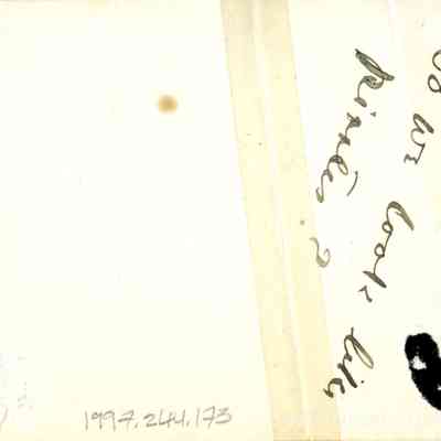 1997.244.173, verso: Verso with inscription, "Do we look like pirates?"
