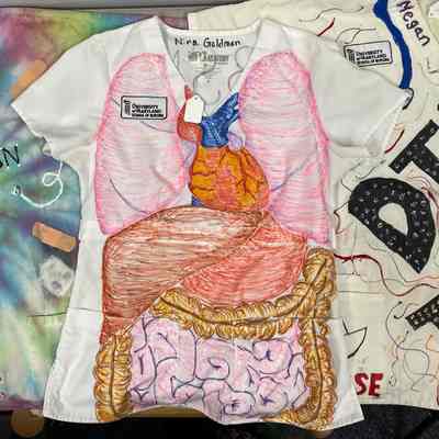 Decorated Scrub Shirt