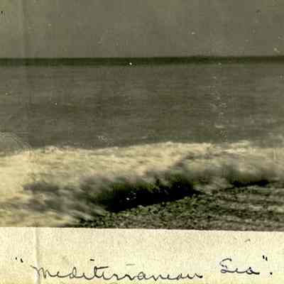 Mediterranean Sea, Nice France, April 1919