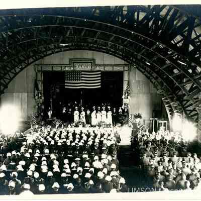 Decoration Day Service, May 1919, American Red Cross Auditorium Savenay, France