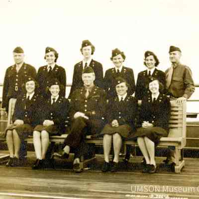 U.S. Army Nurses and Medical Corps staff on board the S. S. West Point, 1942