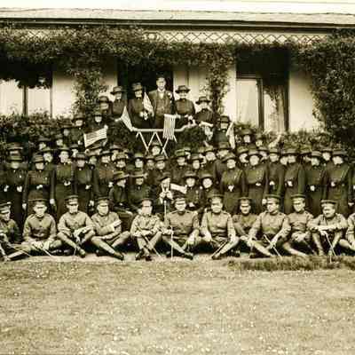 Nursing and Hospital staff, Hospital B, Unit B7, U.S. Base Hospital 5, Osidge, Southgate, London
