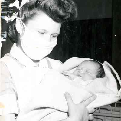 Thelma Kleckner, student nurse in the 6th Floor Nursery, University of Maryland Hospital