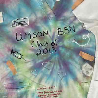 Decorated Scrub Shirt