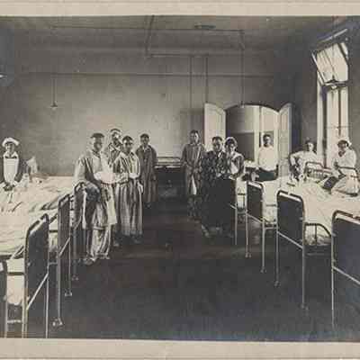 Interior view, men's ward