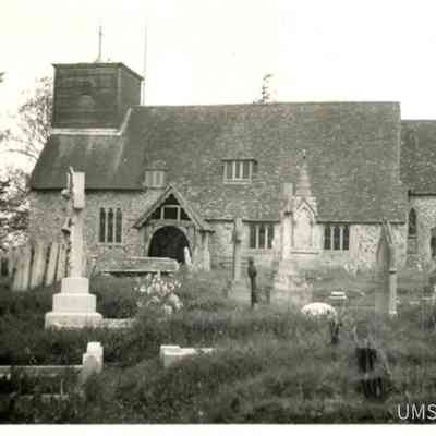 Church and churchyard in Wellow, Hampshire, where Florence Nightingale is buried