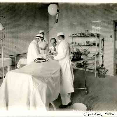 Operating Room, University Hospital, Maryland, 1920