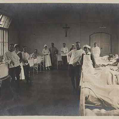 Interior view, men's ward
