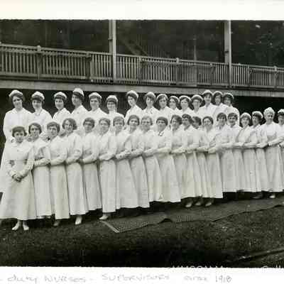 Private Duty Nurses and Supervisors, Group Portrait, ca. 1918