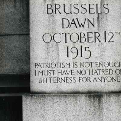 Detail, Edith Cavell Memorial, London, England, ca. 1955
