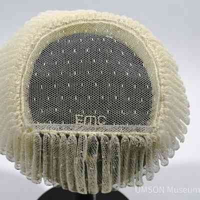 2023.15.4: Flossie cap worn by Jean Crow Kiser, DIN 1947